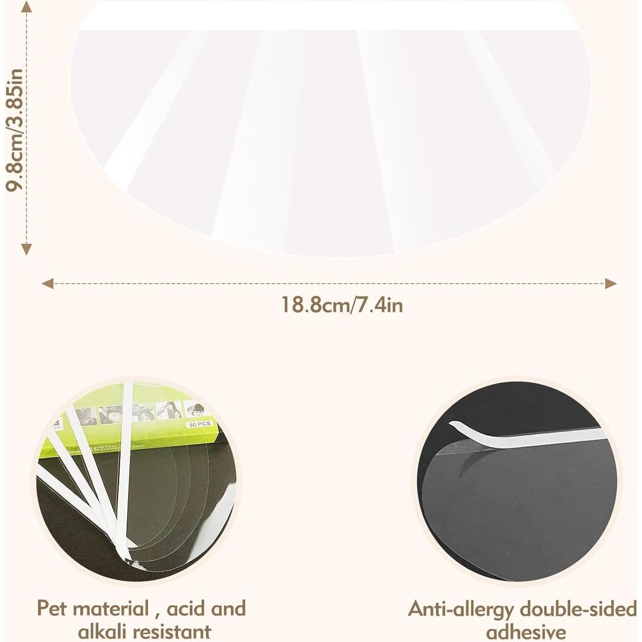 100 Escudos Faciales Transparentes Ruizaua - Protección Ocular