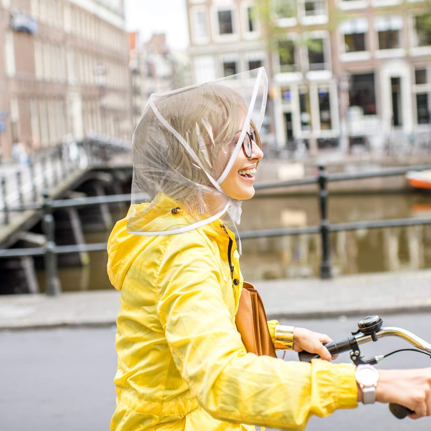 Gorros de Lluvia SATINIOR 12 Piezas Transparentes Impermeables