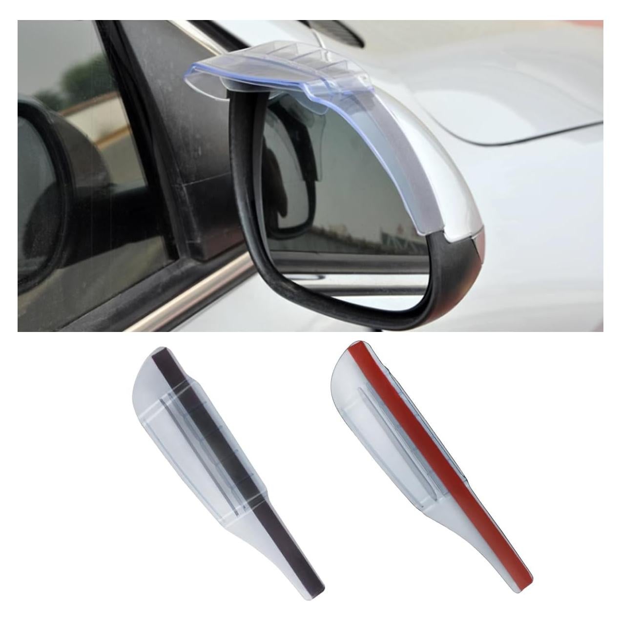 Ceja de Lluvia LHDOS para Espejo Retrovisor Coche 24.6x5.9cm