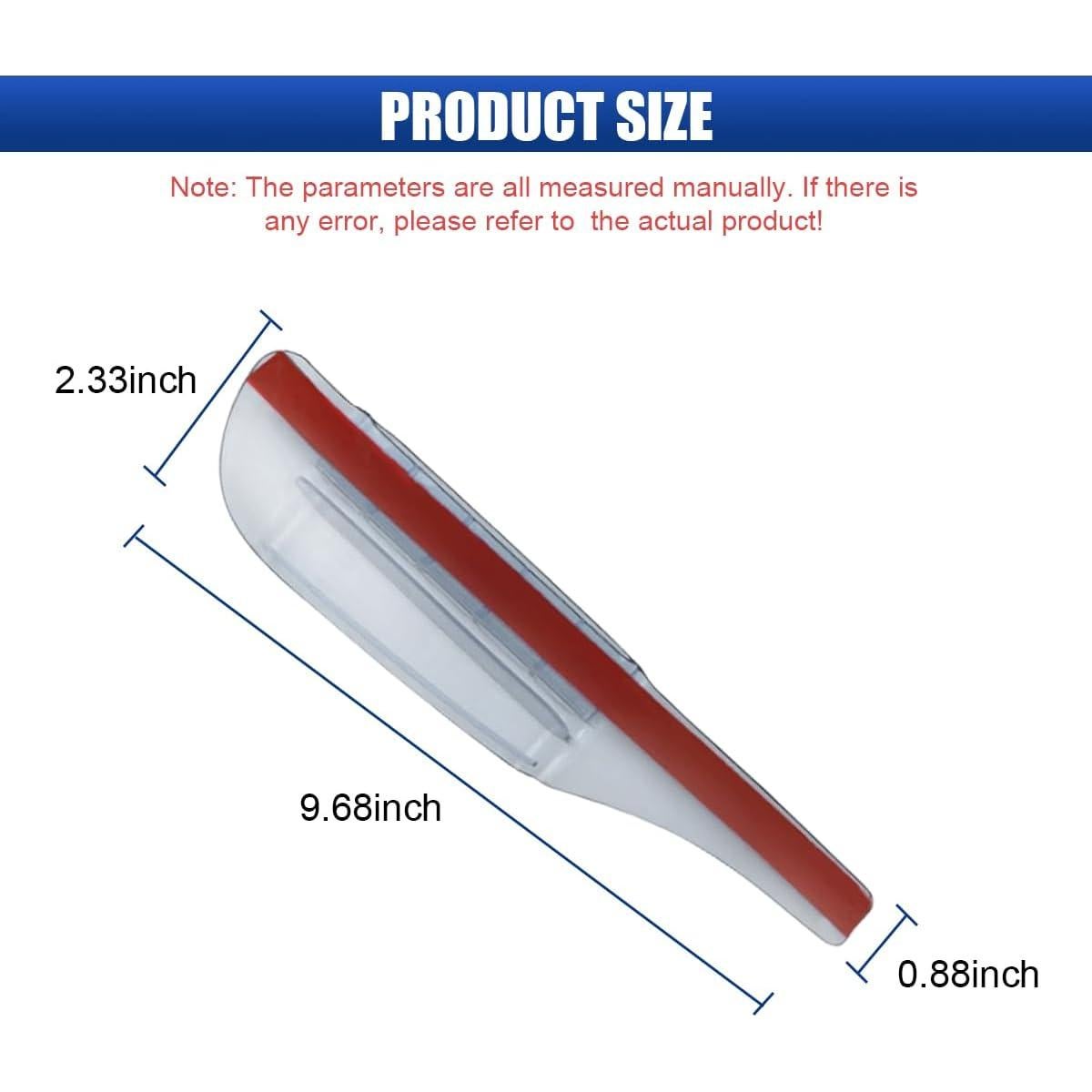 Ceja de Lluvia LHDOS para Espejo Retrovisor Coche 24.6x5.9cm