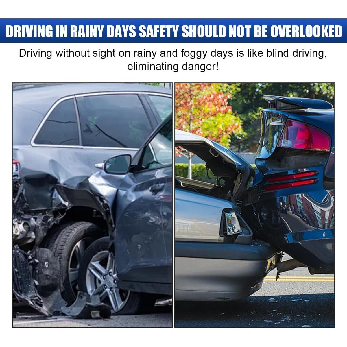 Ceja de Lluvia LHDOS para Espejo Retrovisor Coche 24.6x5.9cm