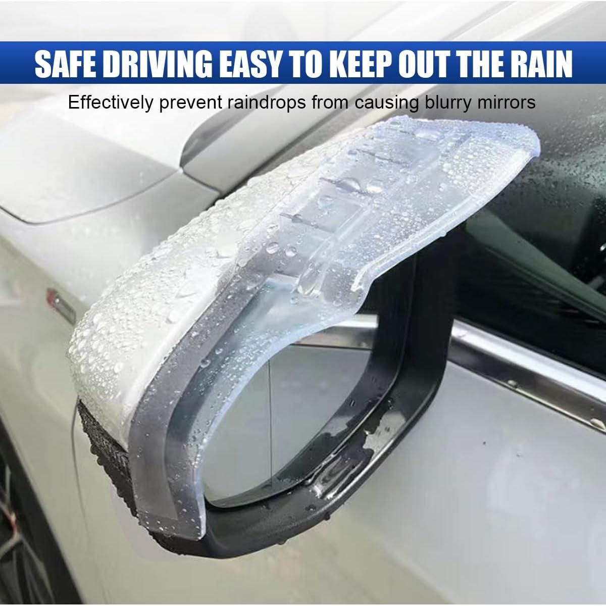 Ceja de Lluvia LHDOS para Espejo Retrovisor Coche 24.6x5.9cm