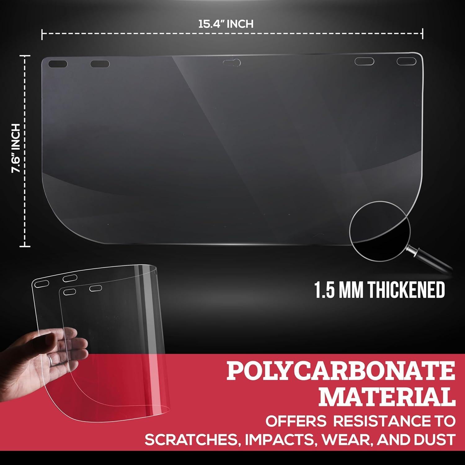 Escudos Faciales de Reemplazo BISON LIFE - Paquete de 5