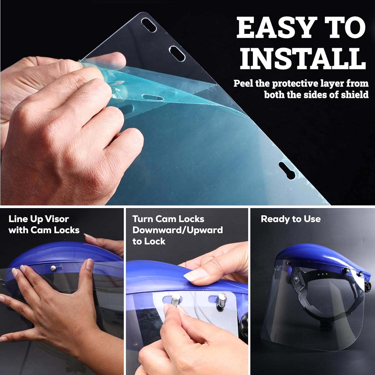 Escudos Faciales de Reemplazo BISON LIFE - Paquete de 5