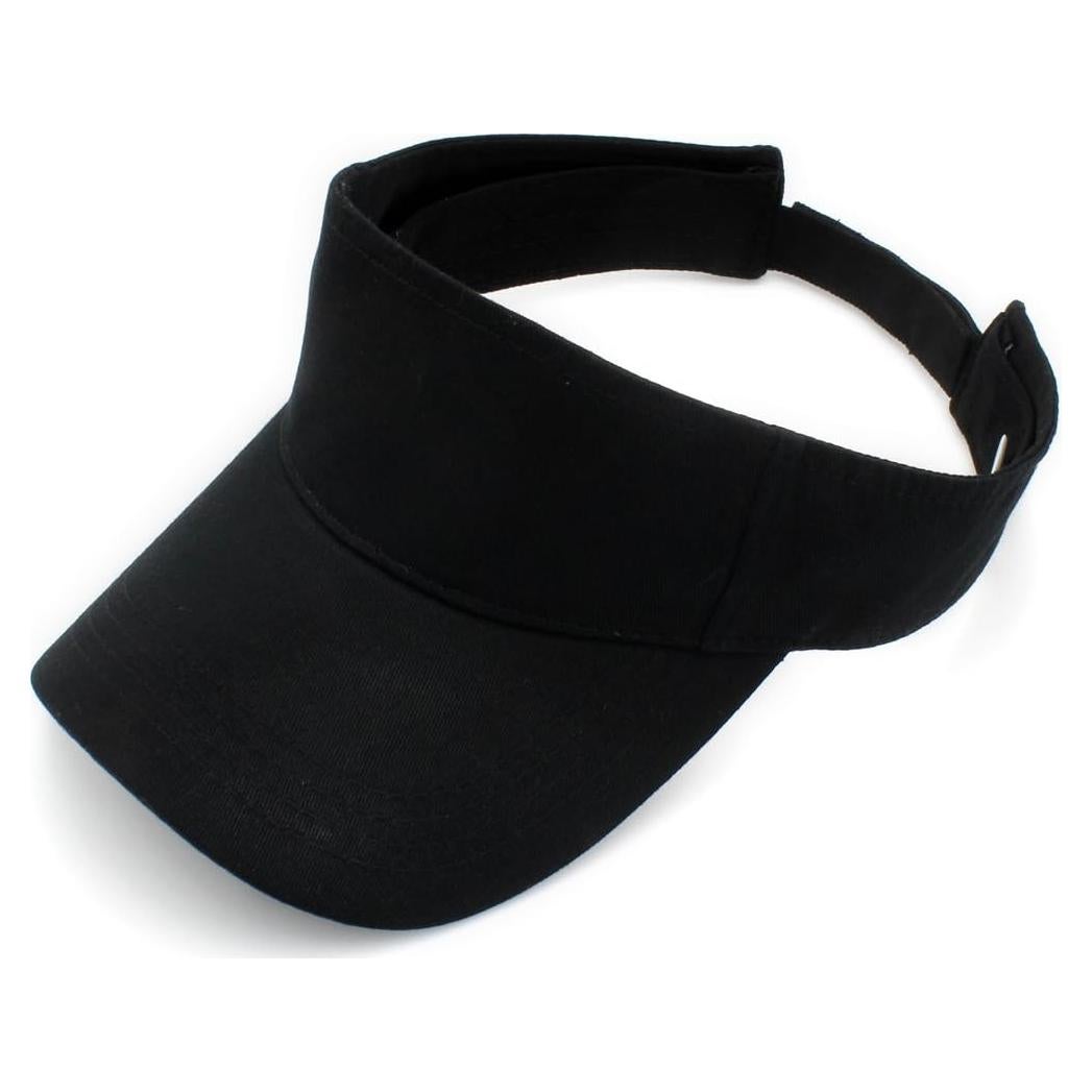 Visera Top Level Sun Sports Unisex Ajustable Negra