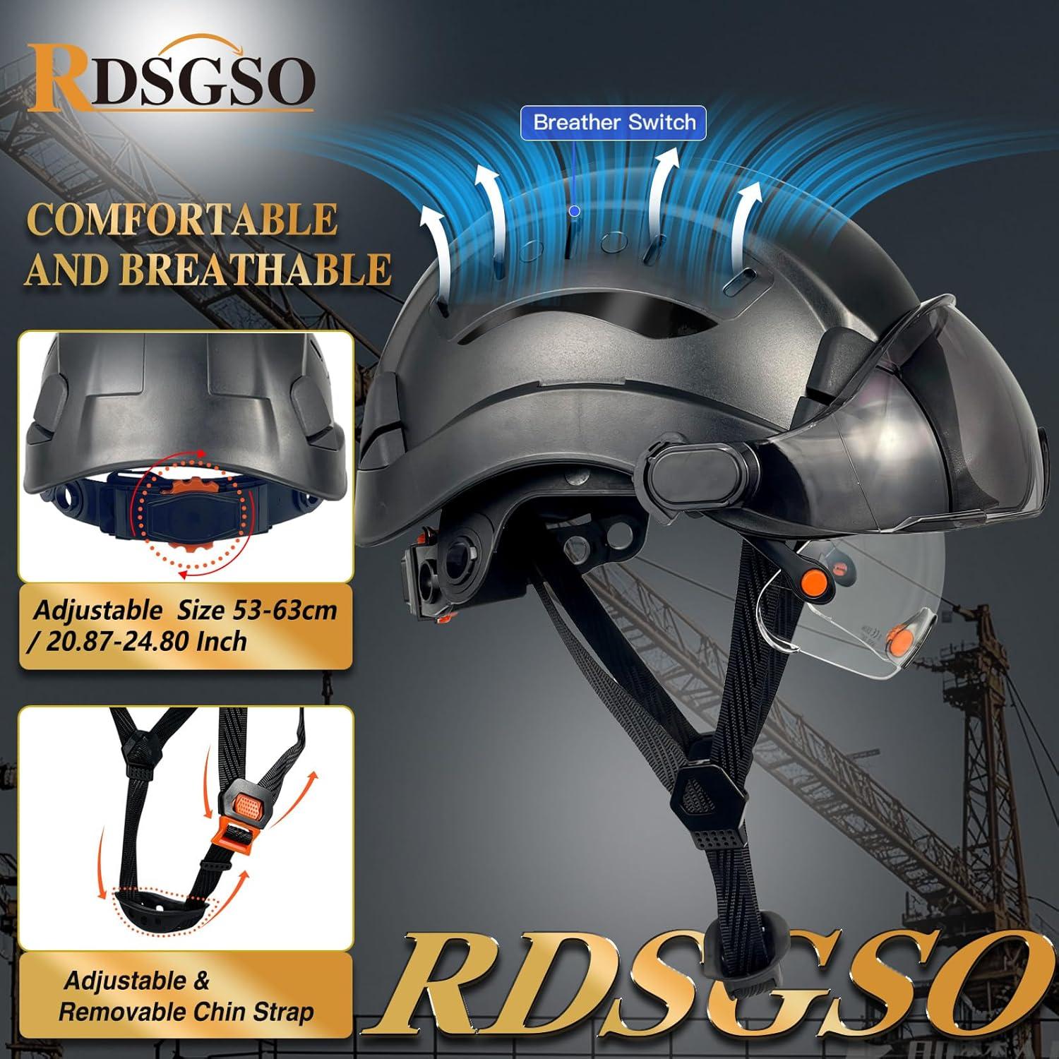Casco de Seguridad RDSGSO RGS-6C-2V con Visores y Ventilación