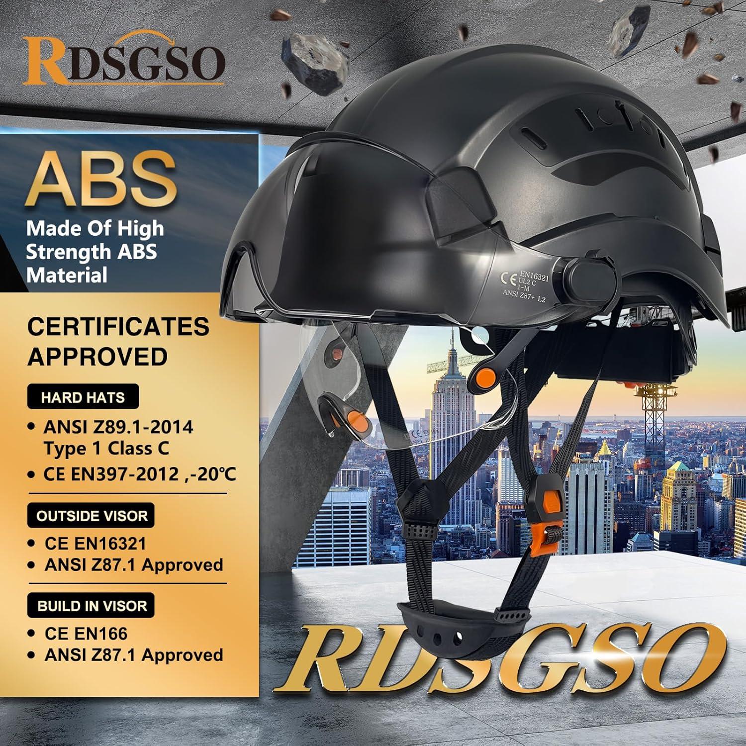 Casco de Seguridad RDSGSO RGS-6C-2V con Visores y Ventilación
