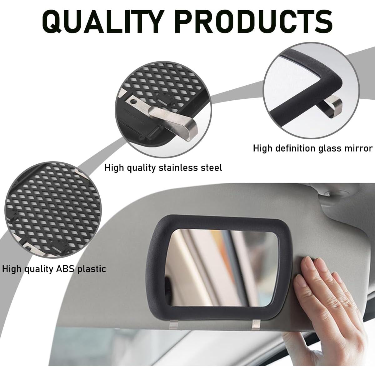 Espejo de Vanidad para Visera de Coche Suvnie 16.68x10.99cm