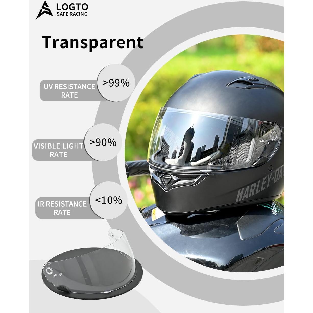 Visera de Reemplazo Logto para Casco Motocicleta Universal