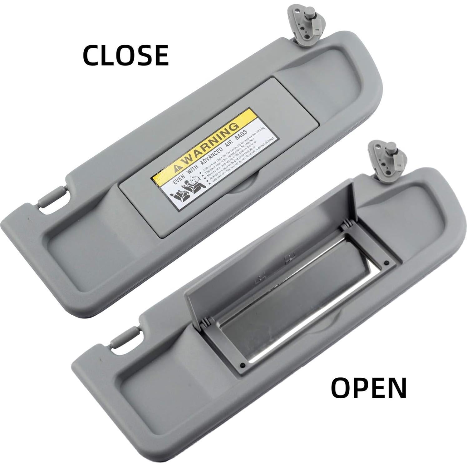 Visera de Sol Lateral Derecho Dasbecan Gris Claro Honda Civic 2006-2011