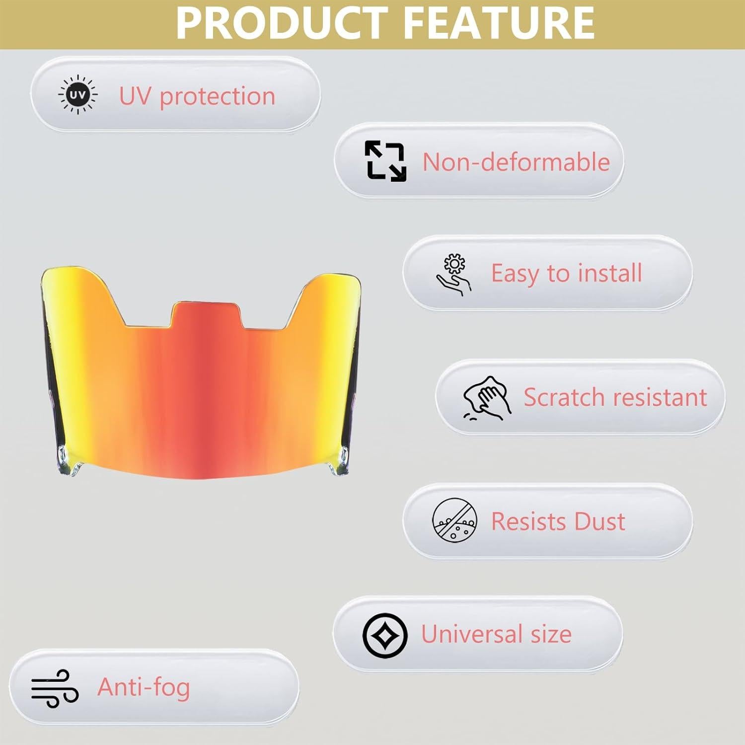 Visera de Fútbol Fenduoer FV-Rojo Antivaho UV Ajustable