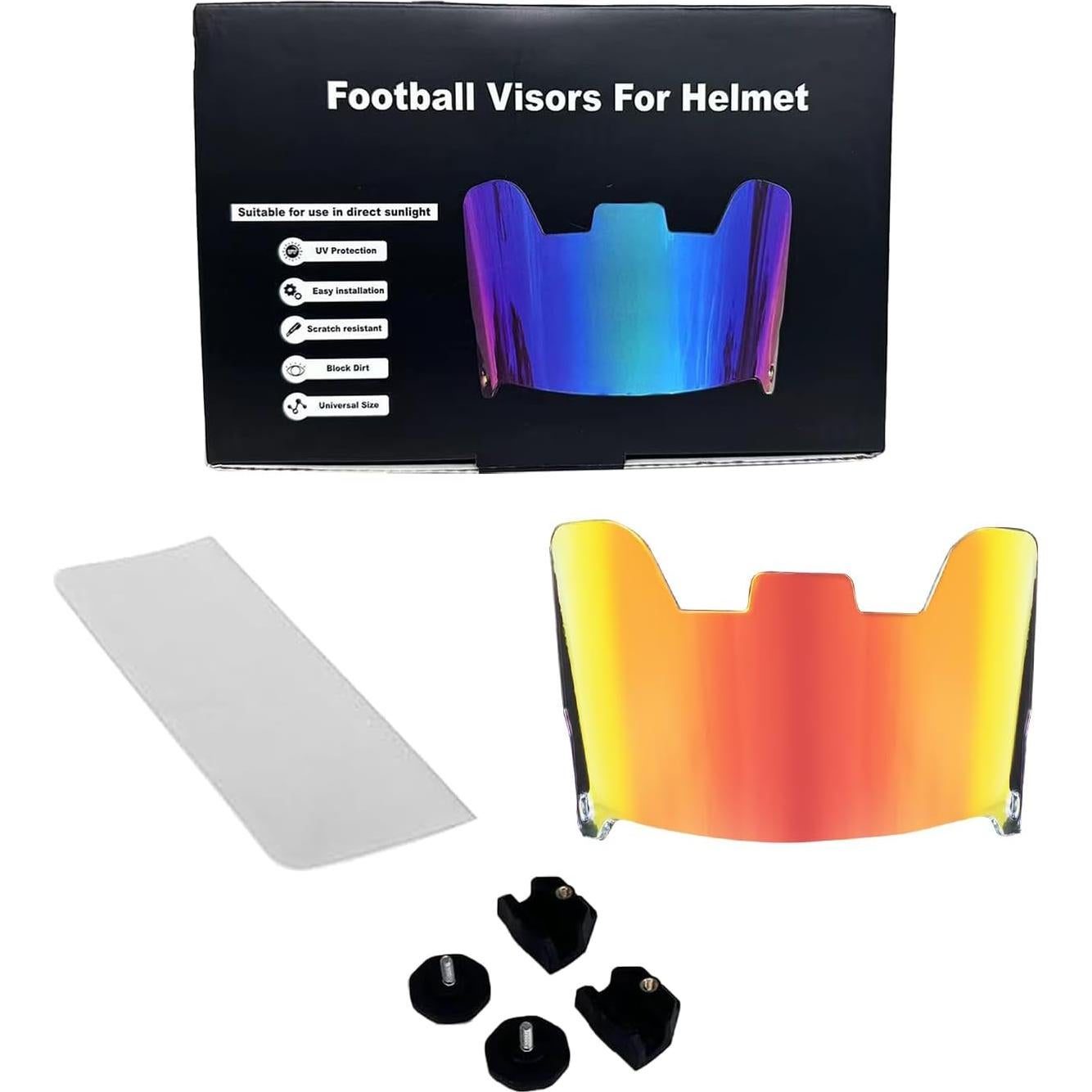 Visera de Fútbol Fenduoer FV-Rojo Antivaho UV Ajustable