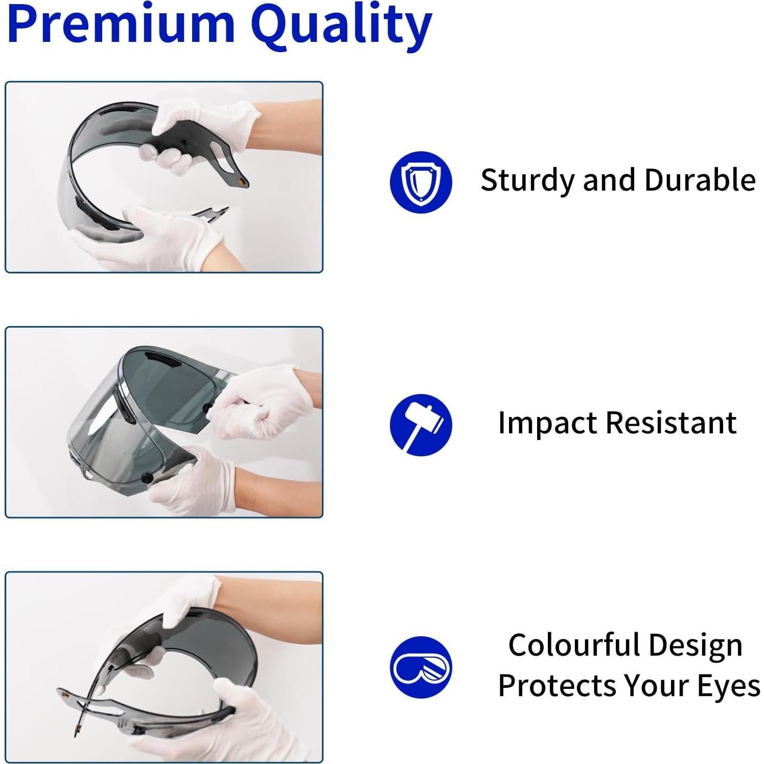 Visera de Casco VCOROS Regent-X Transparente para Motocicletas