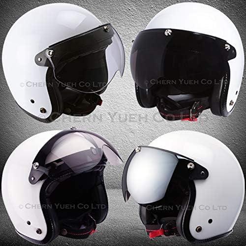 Visera Universal Chern Yueh 3 Botones Transparente para Casco