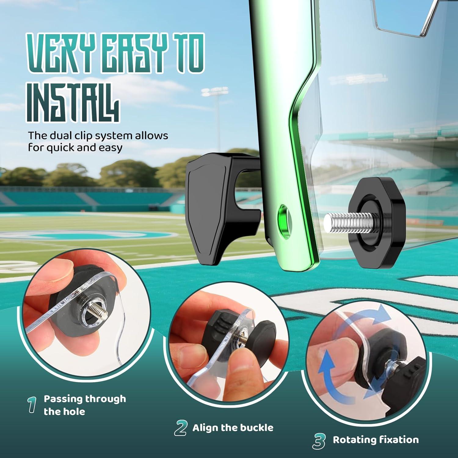 Visera de Fútbol Verde ROMRLD con Escudo Facial UV400