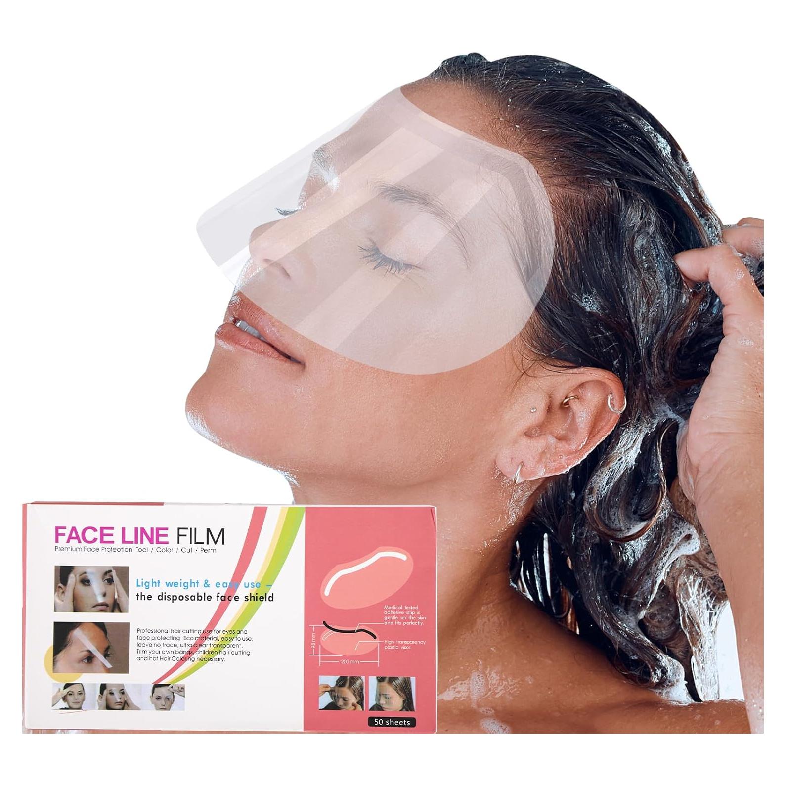 100 Escudos Faciales Transparentes TEESSUE para Ducha