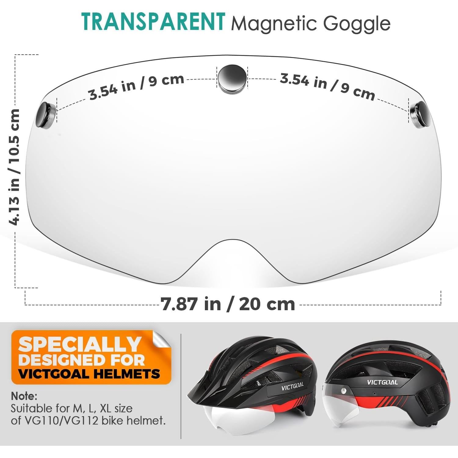 Gafas de Casco de Bicicleta VICTGOAL VG110 VG112 Cristal