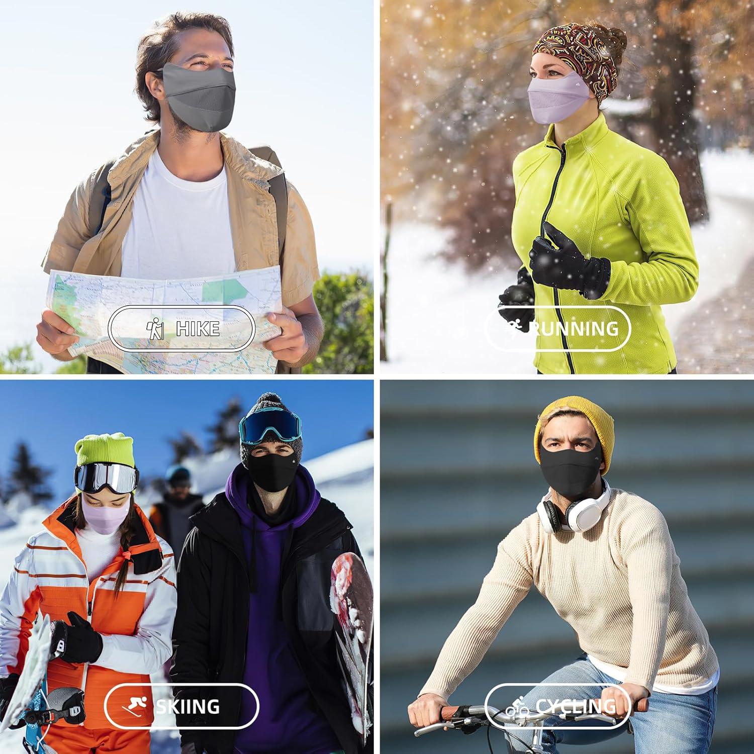 Máscara Facial UV Hymeiluely A Prueba de Viento Lavable 50+