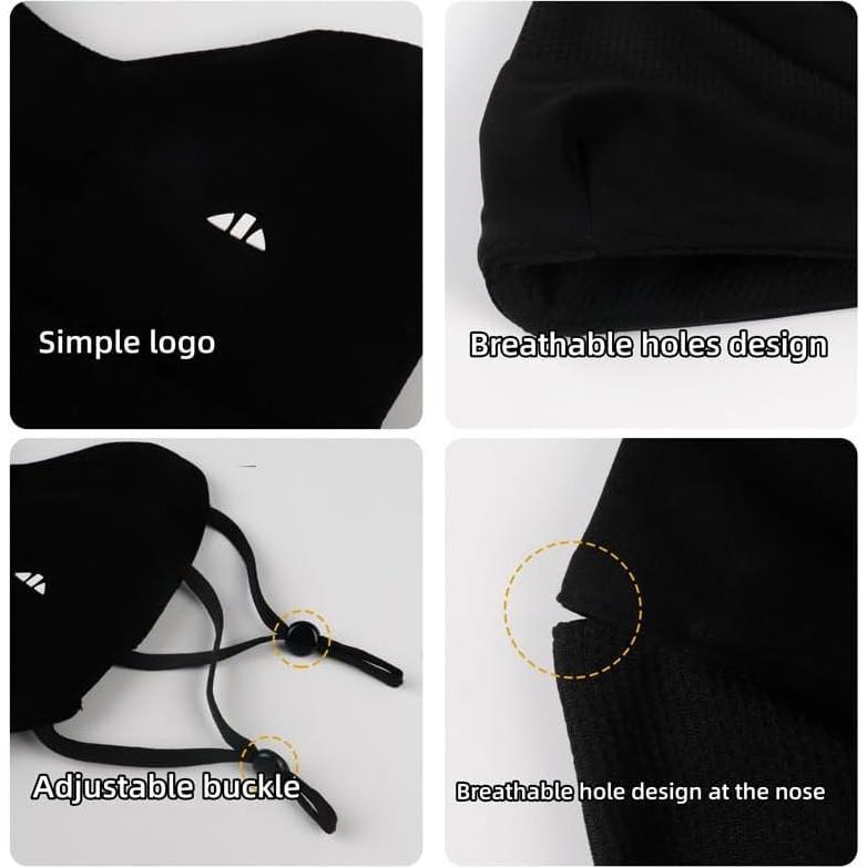 Máscara Facial UV Hymeiluely A Prueba de Viento Lavable 50+