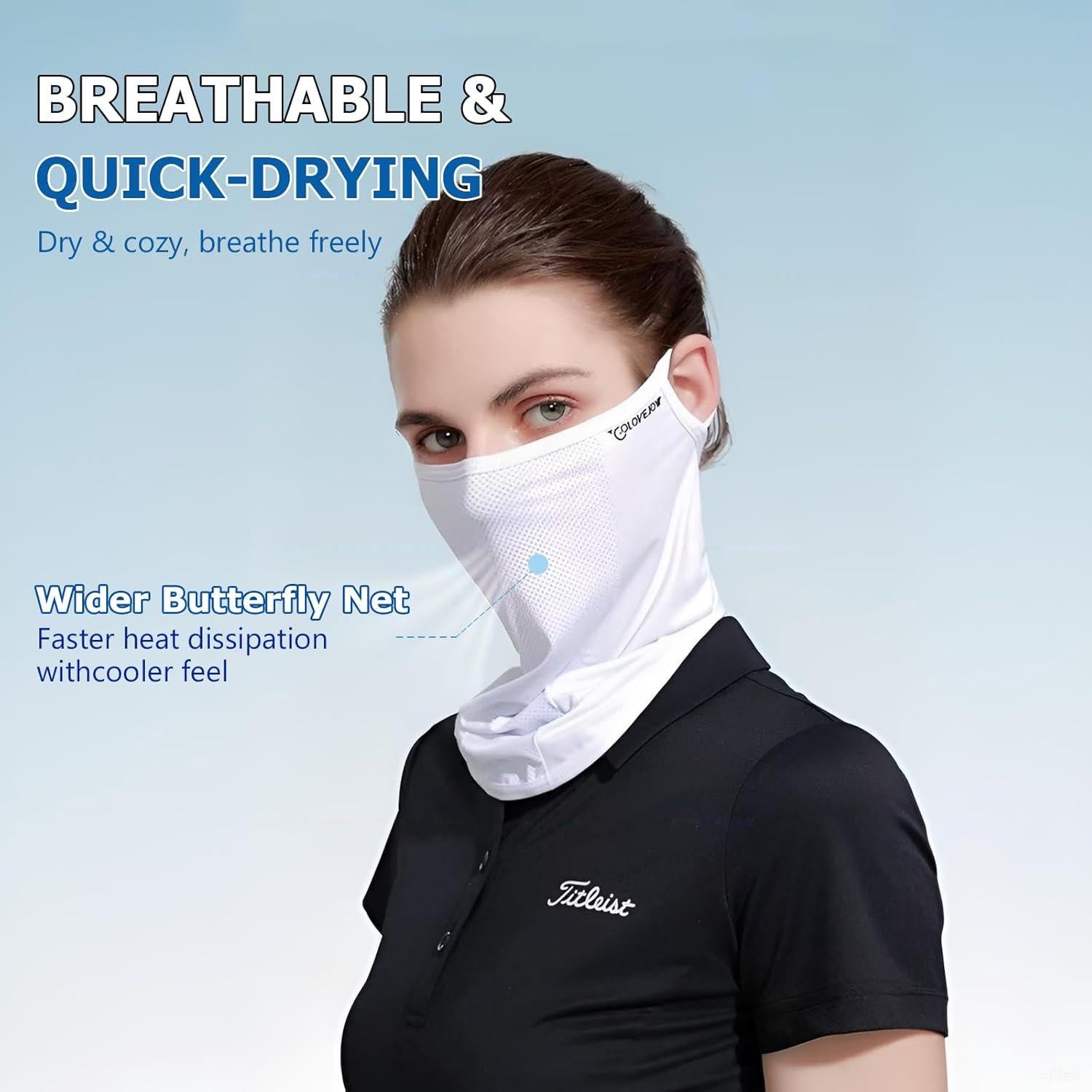 Mascarilla UPF 50+ Vanolu - Gaiter de Seda Fría Unisex