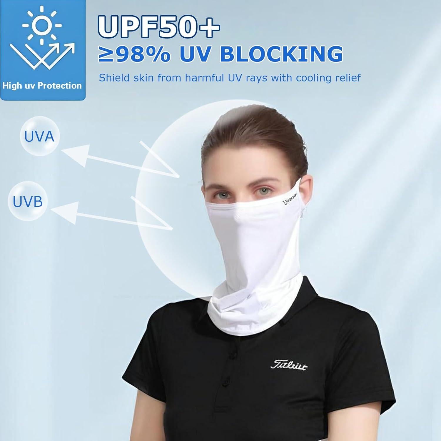 Mascarilla UPF 50+ Vanolu - Gaiter de Seda Fría Unisex