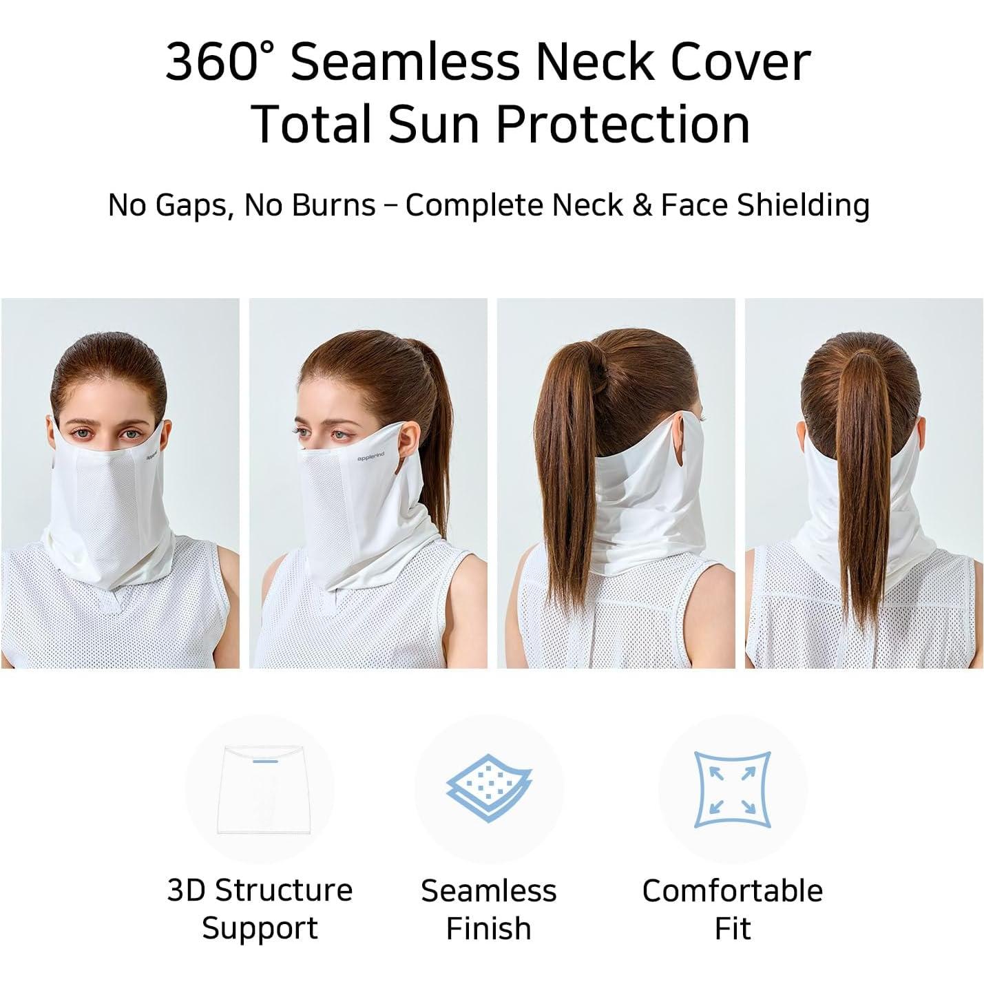 Mascarilla Facial Lufit UPF 50+ Unisex - Protección Solar 360°