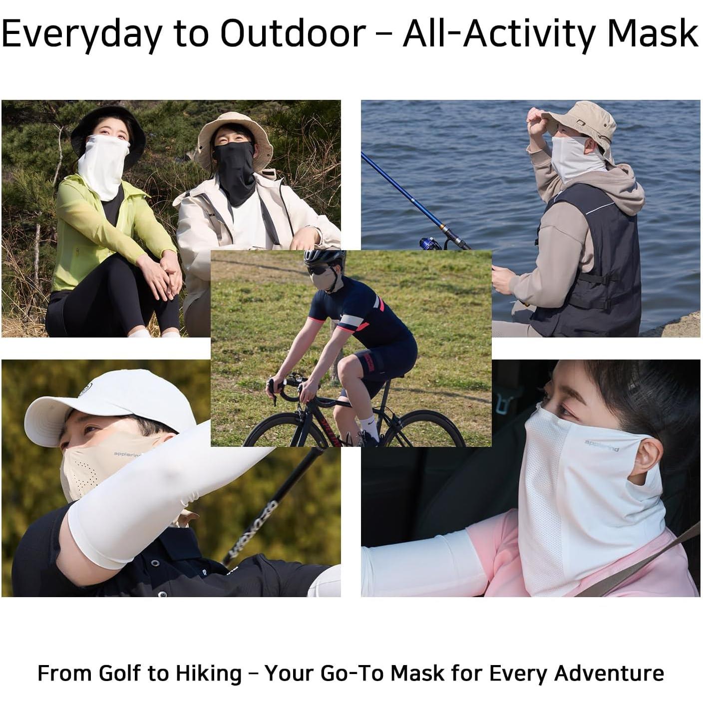 Mascarilla Facial Lufit UPF 50+ Unisex - Protección Solar 360°