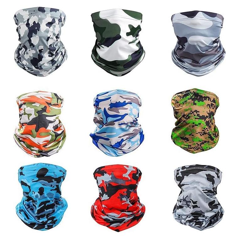 Mascarilla Facial Gaiter de Cuello SummitFlare - 9 Piezas UV