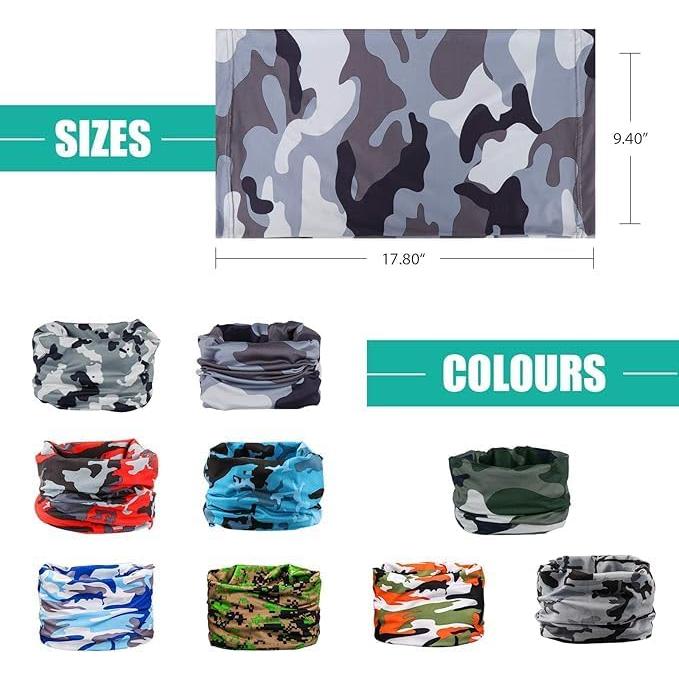 Mascarilla Facial Gaiter de Cuello SummitFlare - 9 Piezas UV