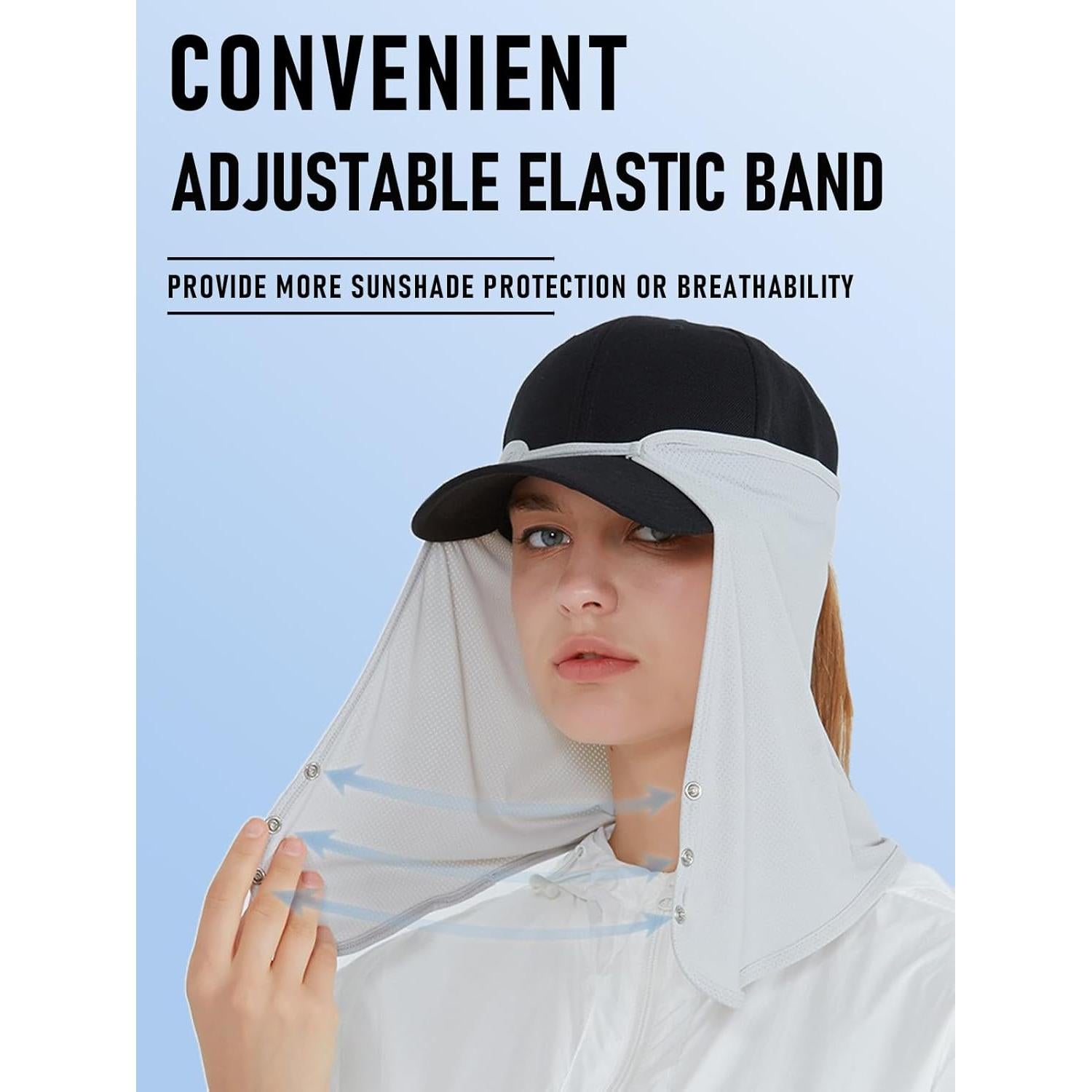 Capa Refrigerante para Cuello UPF 50+ Gris - Protección Solar