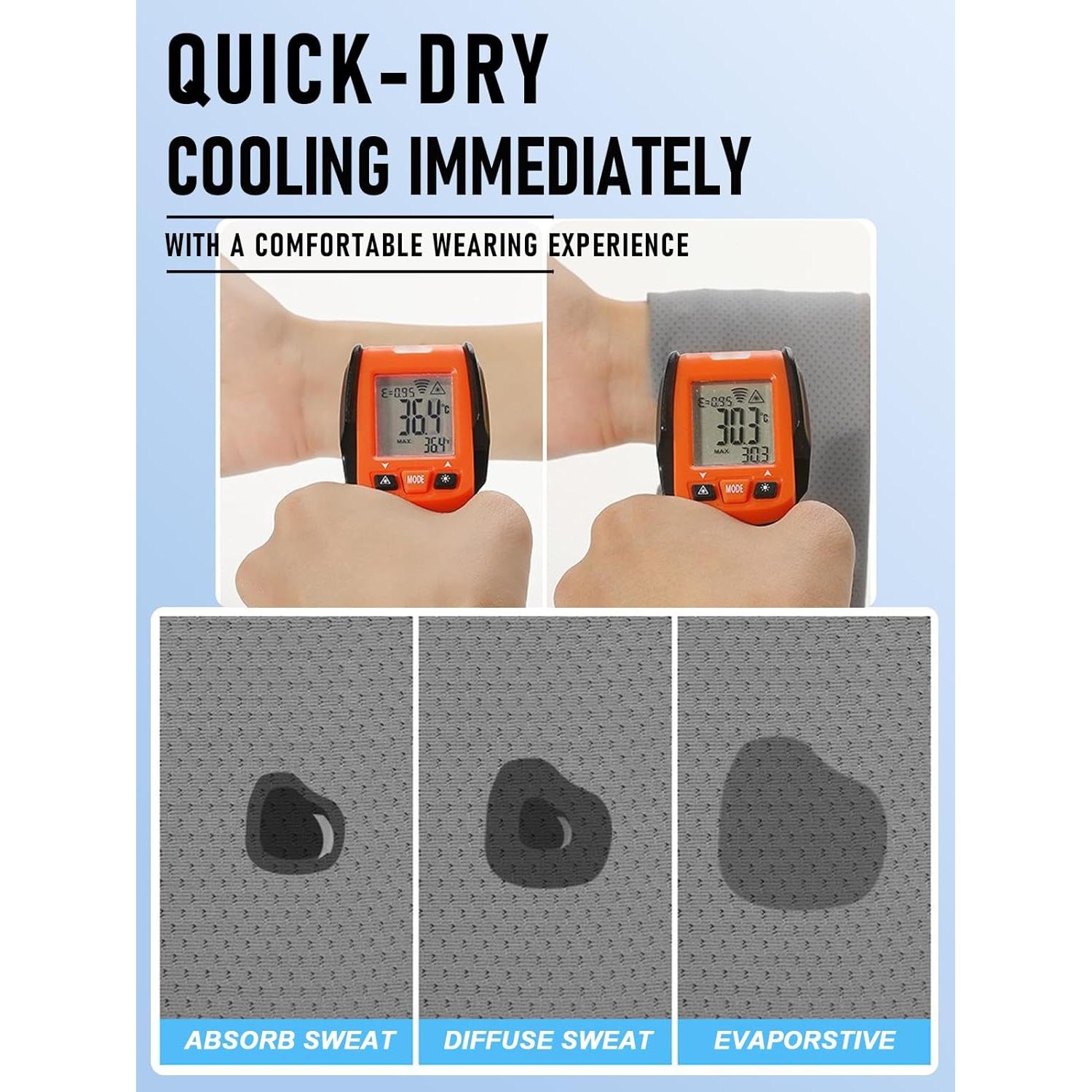 Capa Refrigerante para Cuello UPF 50+ Gris - Protección Solar