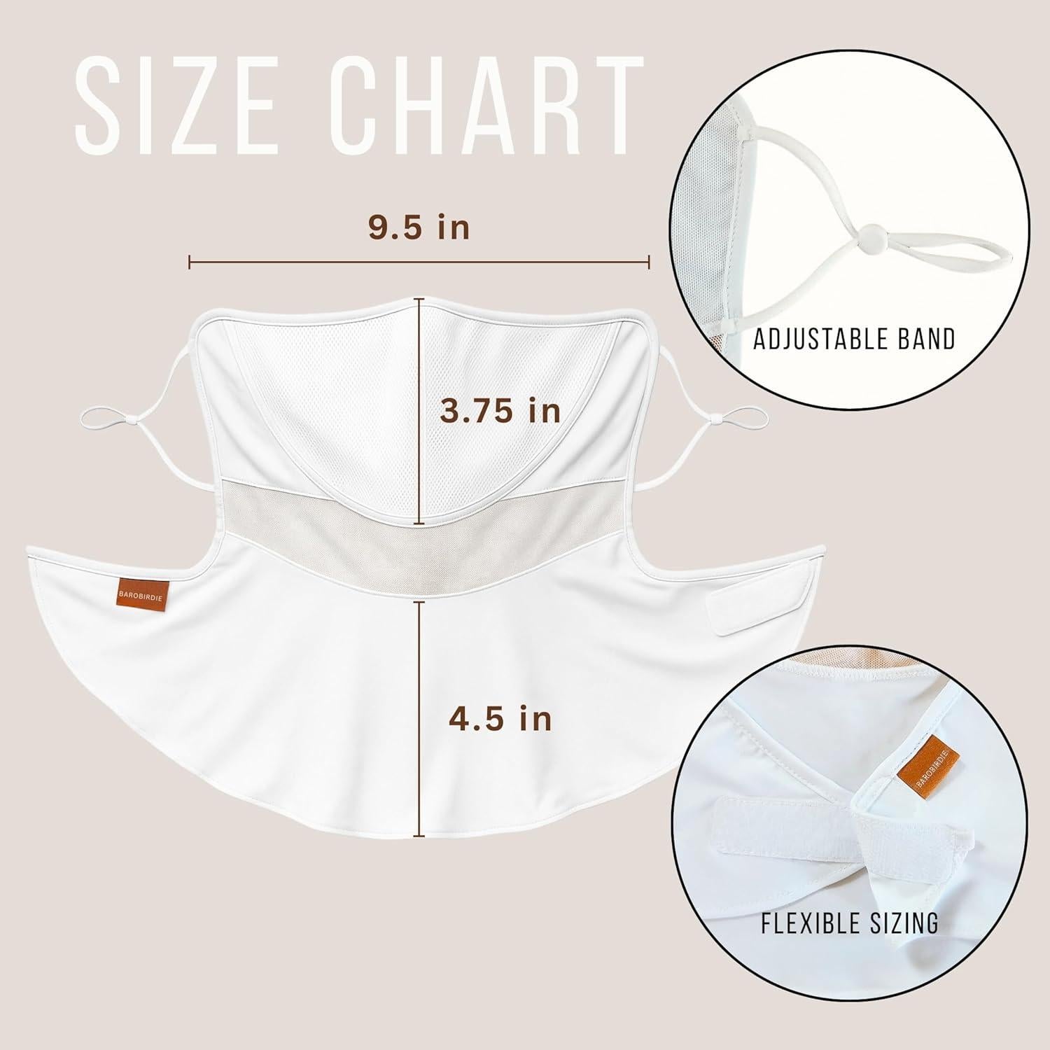 Máscara Facial UV BAROBIRDIE para Deportes al Aire Libre