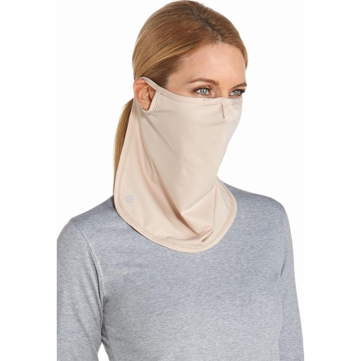 Escudo Facial UV Coolibar UPF 50+ Crestone Beige - Mujeres