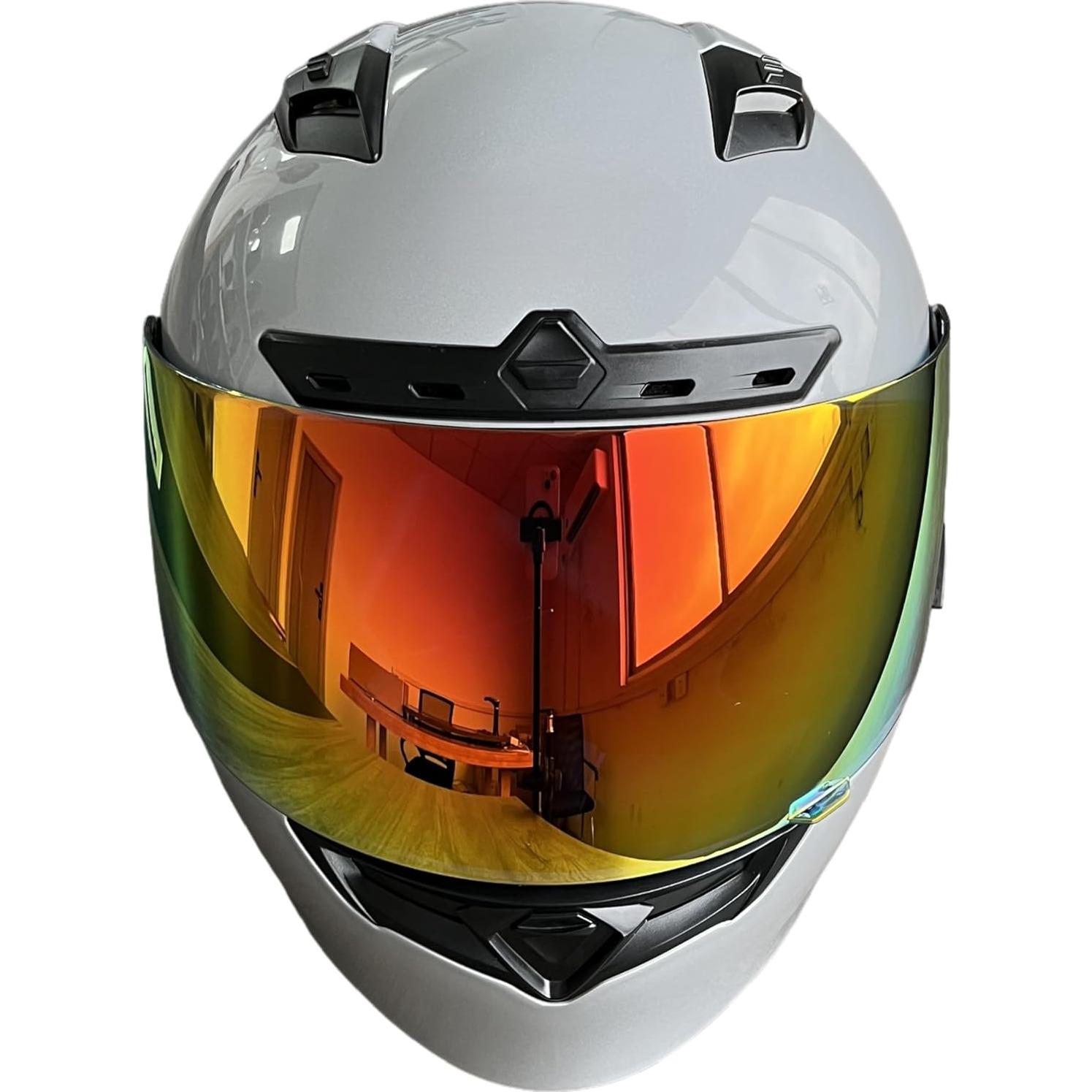 Visera de Casco ZQIYDYP RS-1 Revo Rojo Profundo UV