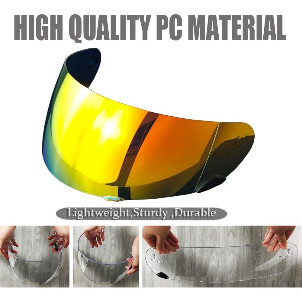 Visera de Casco ZQIYDYP RS-1 Revo Rojo Profundo UV