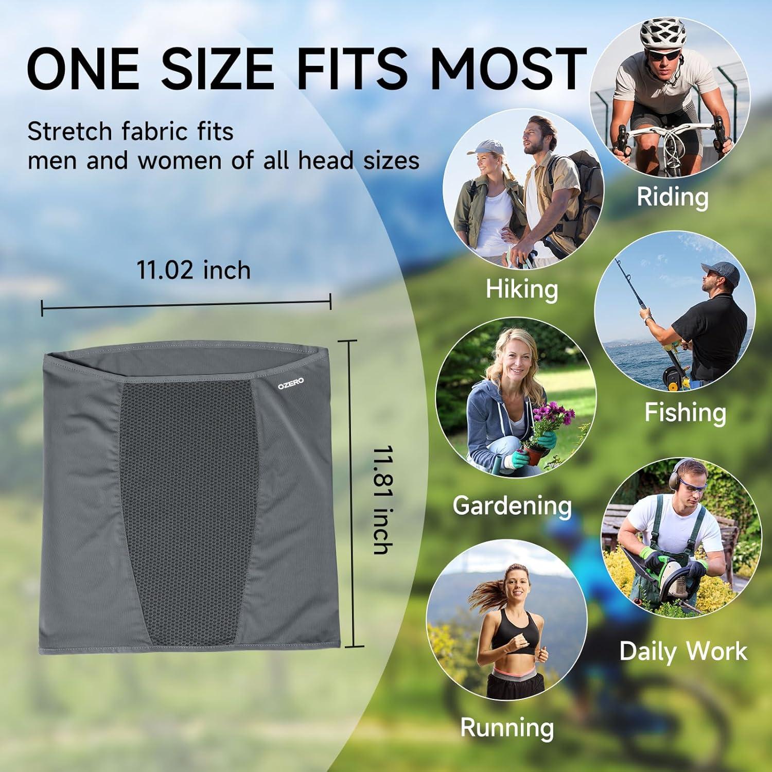 Mascarilla Gaiter OZERO Unisex Protección Solar UV Transpirable