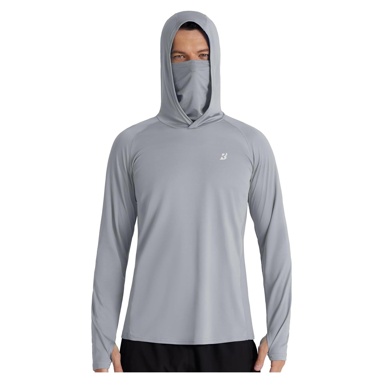 Camisa de Pesca con Capucha Roadbox UPF 50+ Hombre XL Gris