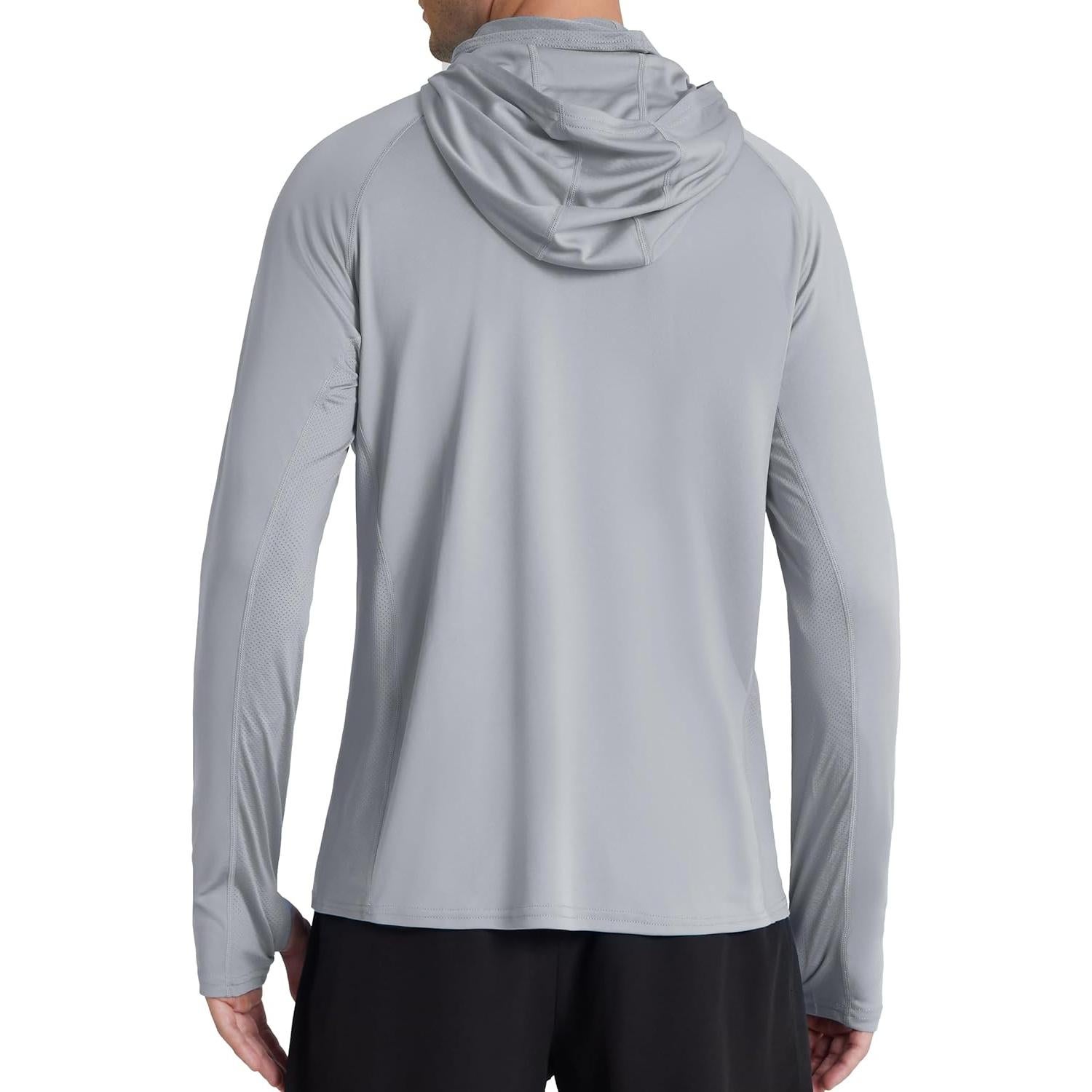 Camisa de Pesca con Capucha Roadbox UPF 50+ Hombre XL Gris