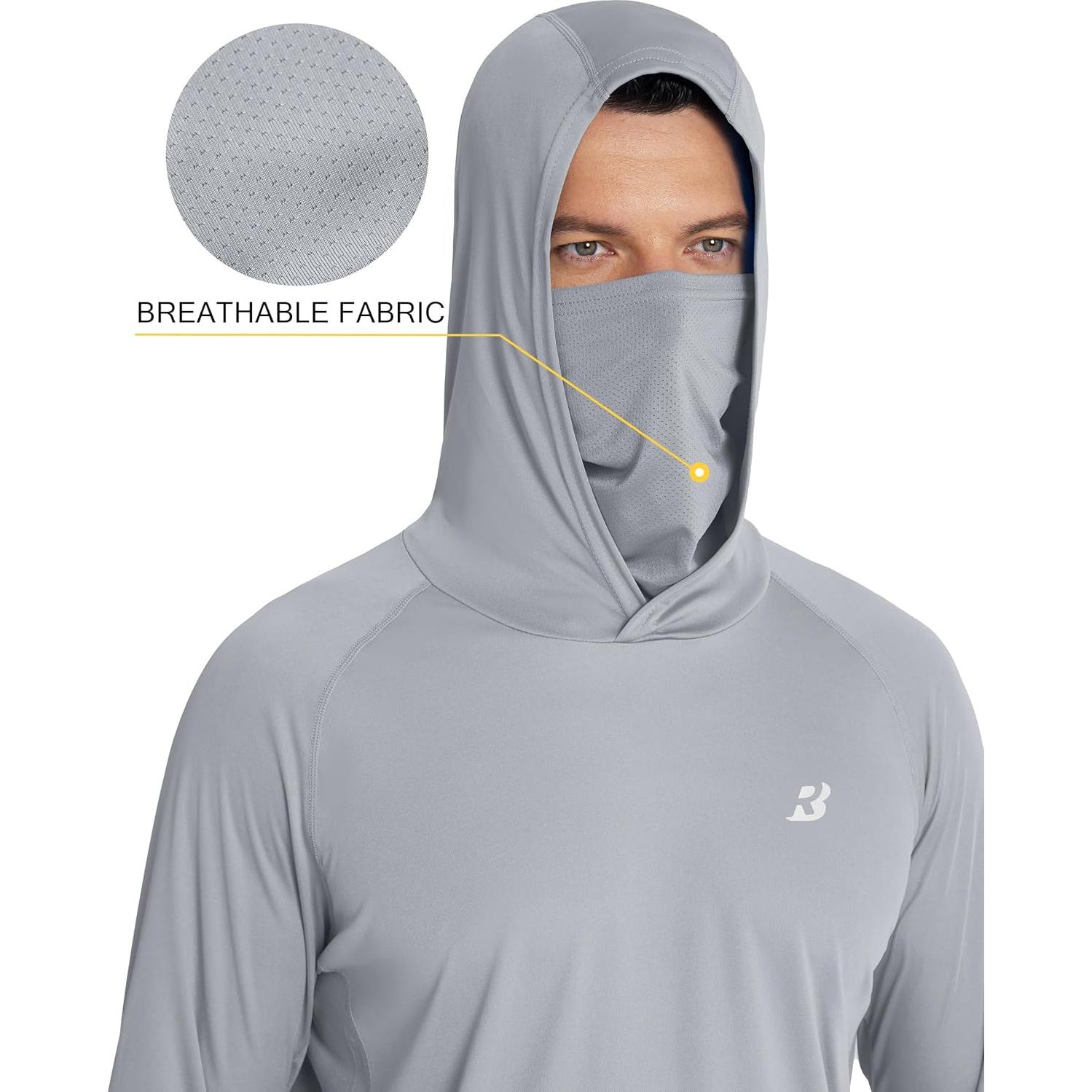 Camisa de Pesca con Capucha Roadbox UPF 50+ Hombre XL Gris