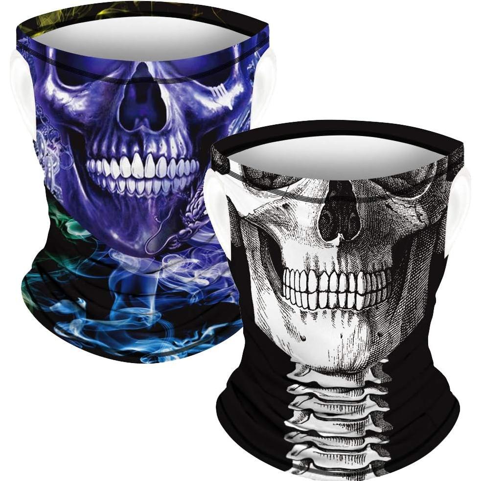 Gaiter de Cuello Ainuno 2 Pack Niños 3-12 Años Calavera
