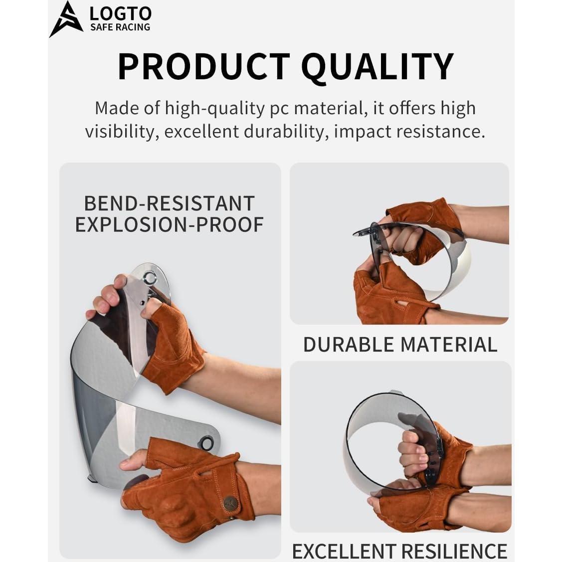 Visor de Reemplazo Logto para Casco SHOEI GT Air 2 Transparente