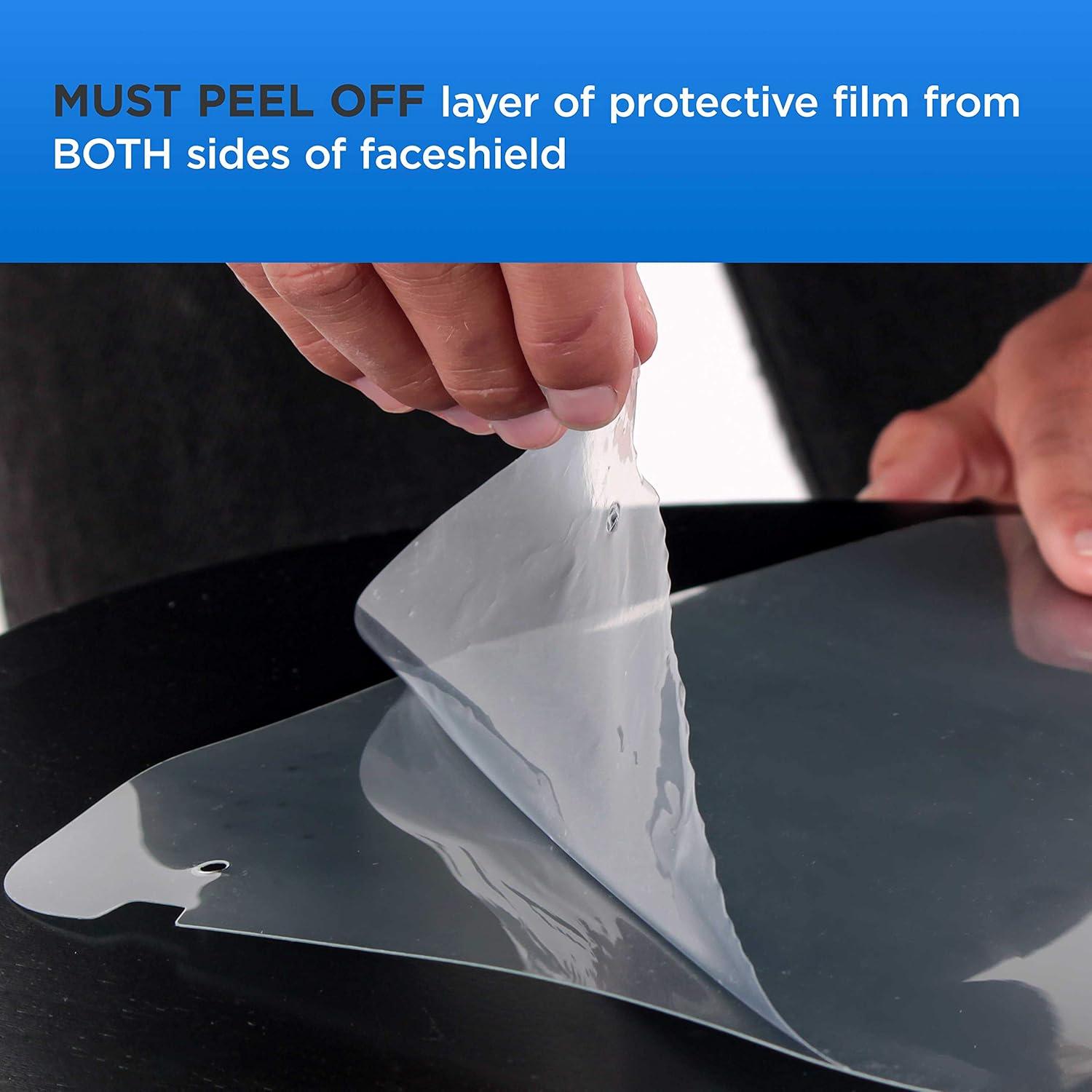 Escudos Faciales de Seguridad TCP Global - Paquete de 4 Ultra Claros