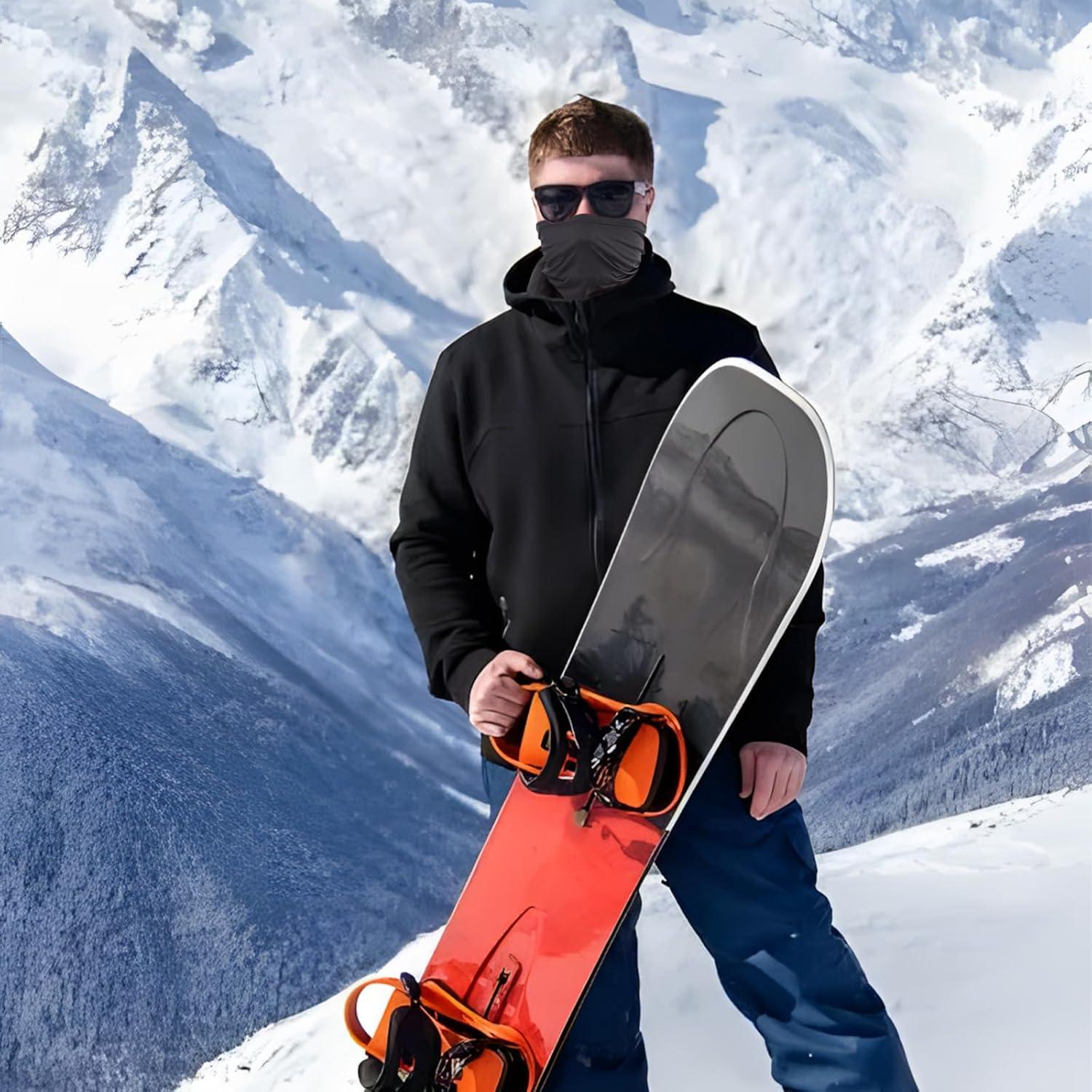 3 Balaclavas Negras Unisex para Ciclismo y Motocicleta