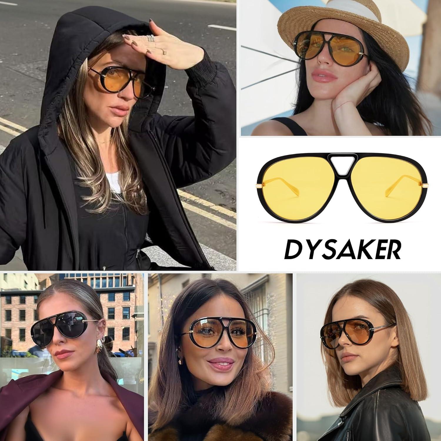 Gafas de sol aviador retro DYSAKER UV400 para hombres y mujeres