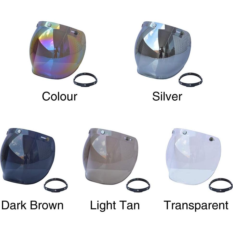 Escudo de Burbuja Faddare para Casco de Motocicleta Transparente