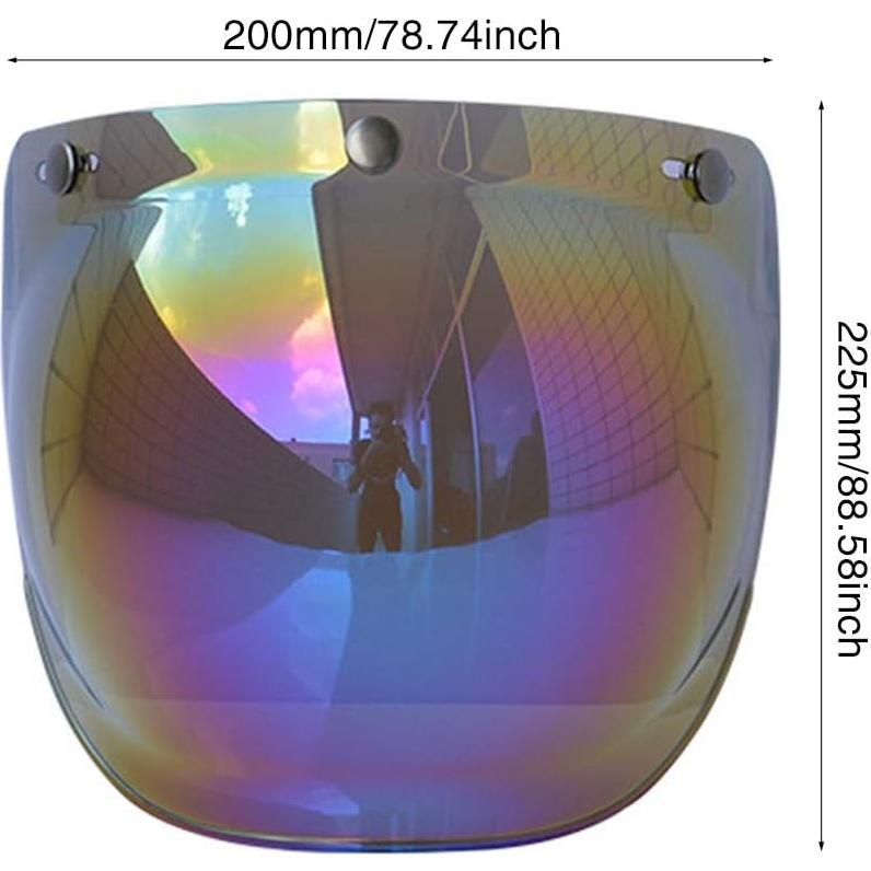 Escudo de Burbuja Faddare para Casco de Motocicleta Transparente
