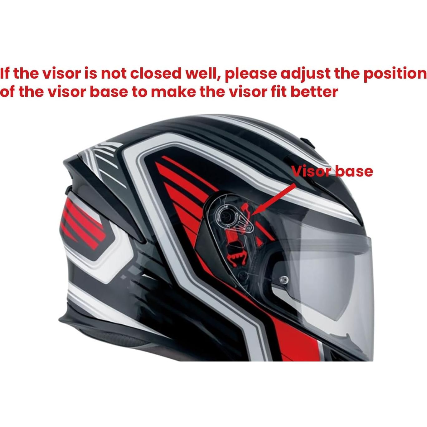 Visera de Reemplazo ZQIYDYP K5 para Casco AGV - Antivaho UV