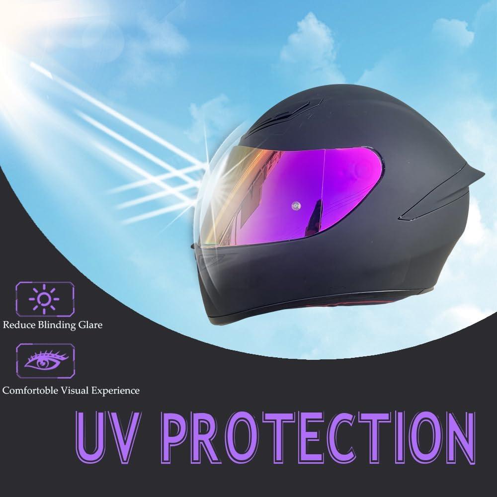 Visera de Casco BSTOP K1 Revo Rosa Dorado UV Diurno