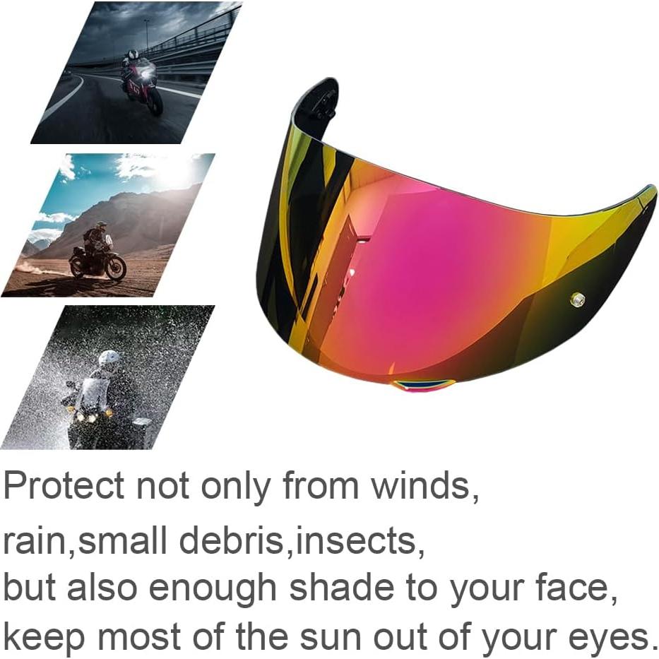 Visera de Casco BSTOP K1 Revo Rosa Dorado UV Diurno