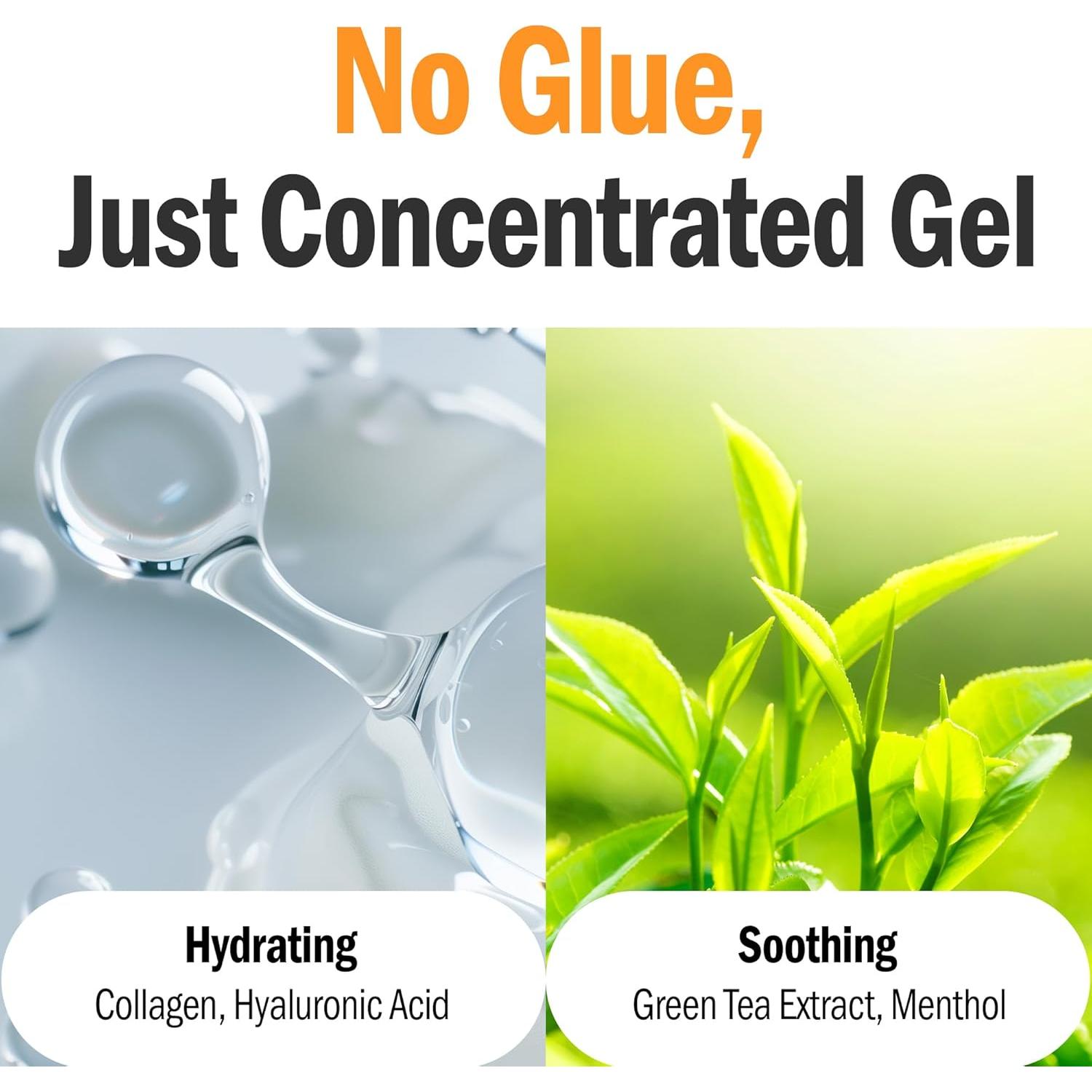 Parches Solares DASHU para Hombre - 5 Pares de Gel Refrescante